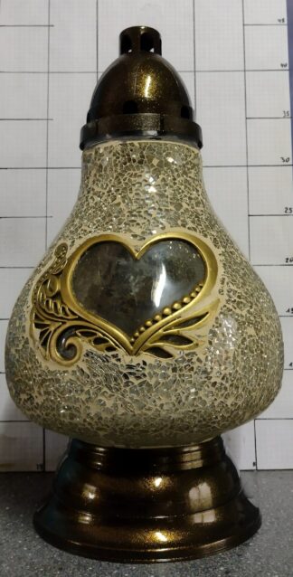 KARAFKA DEKOR SERCE ZŁOTY