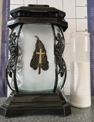 Z 470 CZARNE LIŚC KRZYŻ ZŁOTO