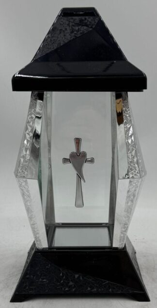 KAPLICZKA VERSO MAŁA CZARNA METALIZOWANA SREBRO