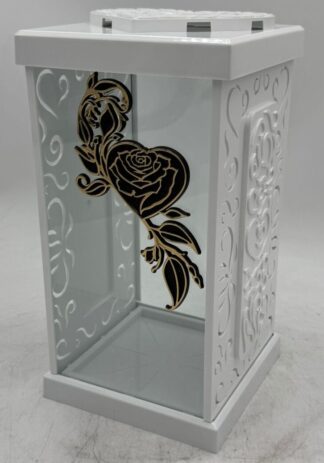 KAPLICZKA FERMO DUŻA BIAŁA RÓŻA ZŁOTA