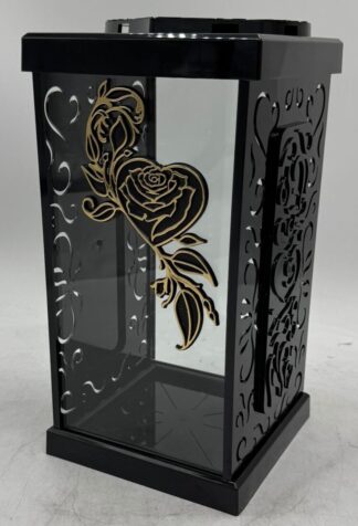 KAPLICZKA FERMO DUŻA CZARNA RÓŻA ZŁOTA