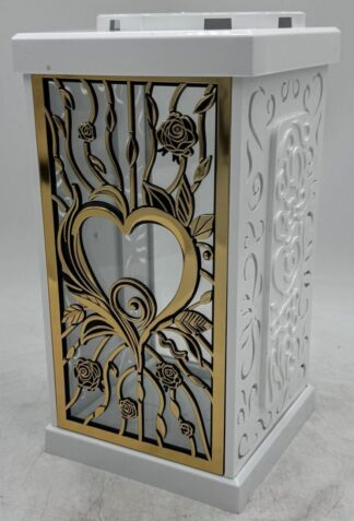 KAPLICZKA FERMO DUŻA BIAŁA FRONT SERCE ZŁOTE