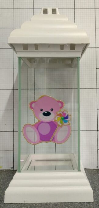 KAPLICZKA TRAPEZ PROSTY BIAŁY MIŚ RÓŻOWY