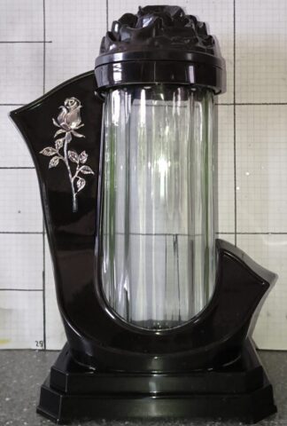 WSTĘGA 1 CZARNA RÓŻA SREBRO