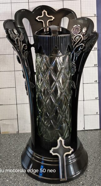 LAMPION Z6 KRZYŻ SREBRO