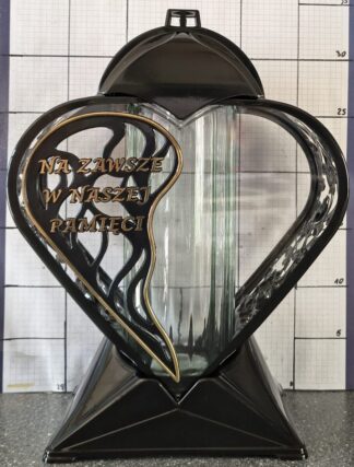 SERCE 1 CZARNY WIERSZ ZŁOTY