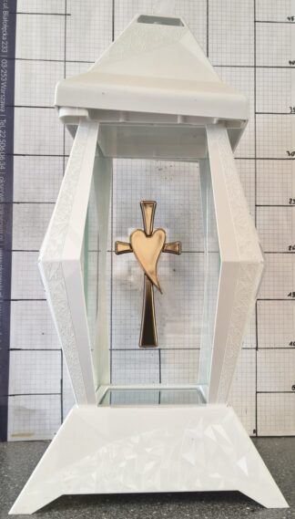 KAPLICZKA VERSO DUŻY BIAŁY KRZYŻ ZŁOTY