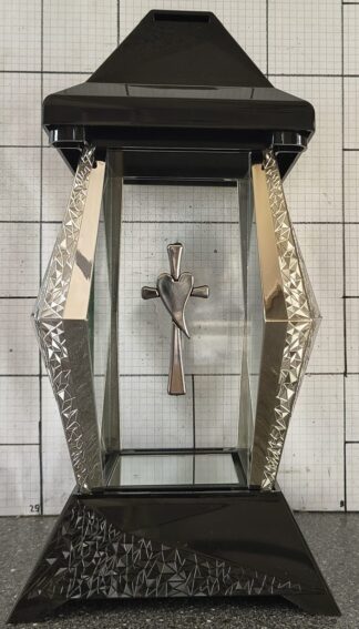 KAPLICZKA VERSO MAŁA CZARNA BOK SREBRO