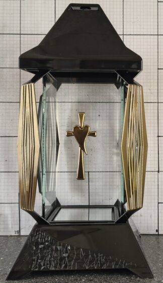 KAPLICZKA VERSO MAŁA CZARNA BOK ZŁOTO