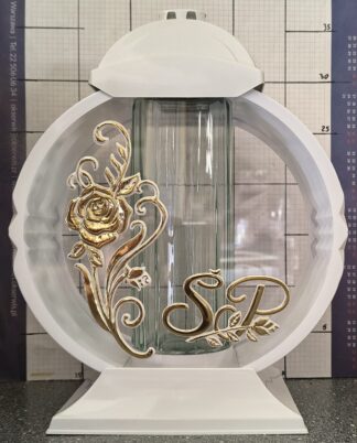 MEDALION BIAŁY RÓŻA ŚP ZŁOTY