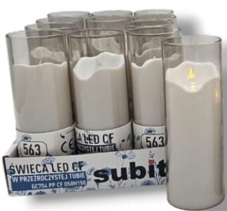 ŚWIECA LED TUBA 563 DYMIONA 15X5