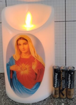 ŚWIECA RUCHOMA SZEROKA MARYJA