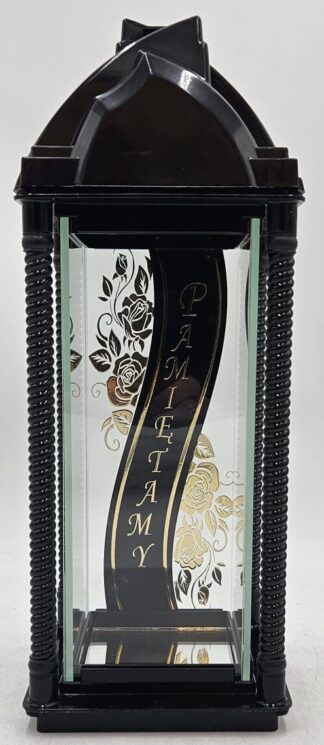 LS10 KAPLICZKA TORINO CZARNY NAPIS ZŁOTY