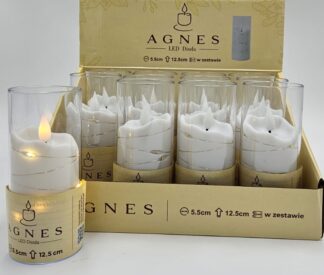 ŚWIECA LES AGNES 12,5 BIAŁA