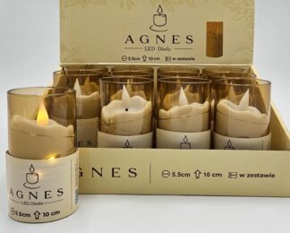 ŚWIECA LED AGNES 10 ŻÓŁTY