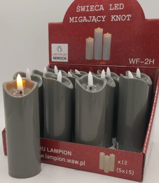 ŚWIECA STAŁA SZARA 150