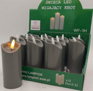 ŚWIECA STAŁA SZARA 125