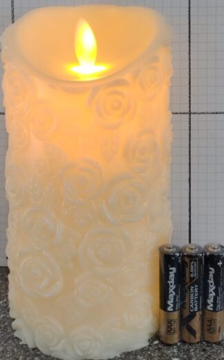 ŚWIECA RÓŻA ŚREDNIA 8771