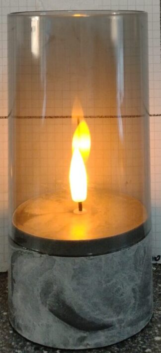 ŚWIECA LED MARMUR ŚREDNIA 150