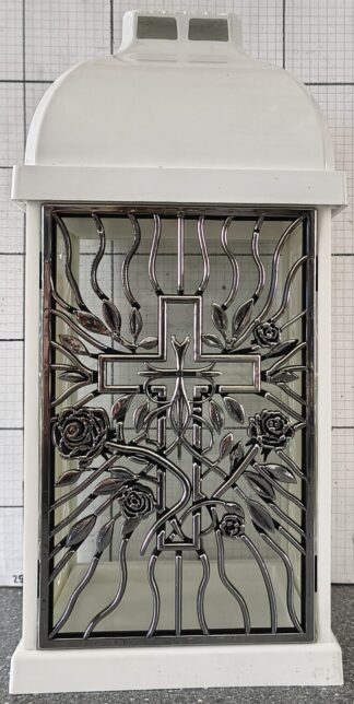 KAPLICZKA FERMO MAŁE BIAŁE KRZYŻ SREBRO