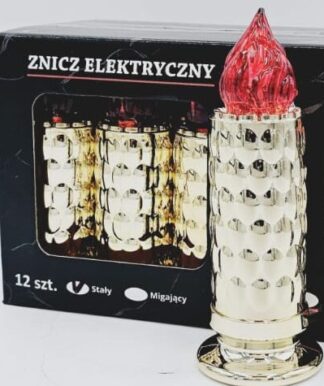 ŚWIECA LUNA ZŁOTA / CZERWONA