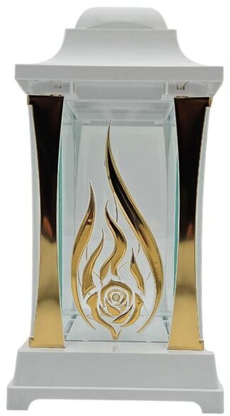 KAPLICZKA ALBA METAL BIAŁA PŁOMIEŃ RÓŻA ZŁOTO