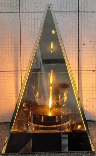 LAMPION LED LUSTRZANY STOŻEK 3D