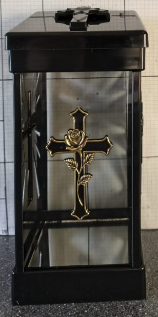 KAPLICZKA CUBO CZARNA KRZYŻ ZŁOTY