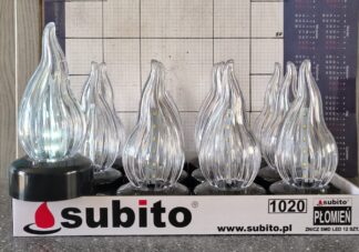 PŁOMIEŃ LED SUBITO CZARNY ZIMNY 1020