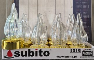 PŁOMIEŃ LED SUBITO ZŁOTO ZIMNY 1018