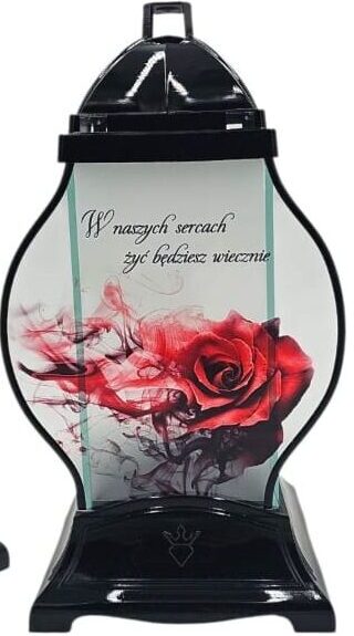 KAPLICZKA Q CZARNA RÓŻA CZERWONA