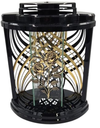 LAMPION CZARNY IMP36 ZŁOTO