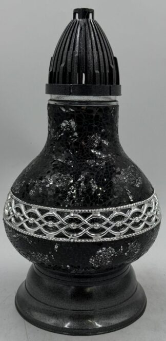 KARAFKA MINI DEKOR PASEK CZARNA