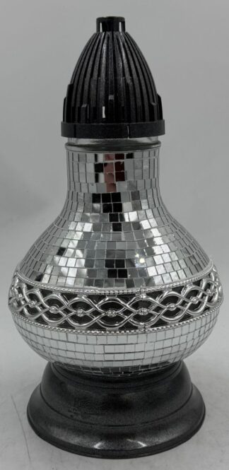 KARAFKA MINI DEKOR PASEK METALIK SREBRO