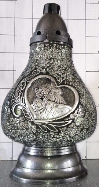 KARAFKA DEKOR SERCE ANIOŁ SREBRO