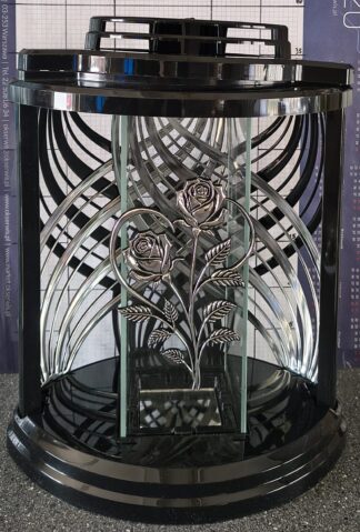 LAMPION CZARNY IMP36 SREBRO