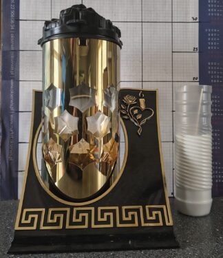 MEANDER RÓŻA SERCE ZŁOTO