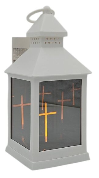 KAPLICZKA MAŁA LED 3D KRZYŻ BIAŁA