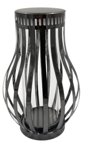 LAMPION METAL GRUSZKA GRAFIT